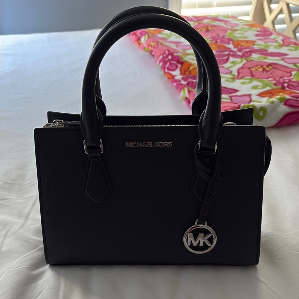 Michael Kors Black Satchel with Structured Design